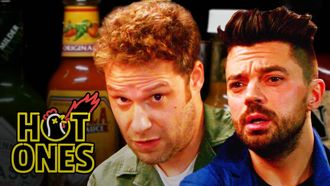 Episode 24 Seth Rogen and Dominic Cooper Suffer While Eating Spicy Wings