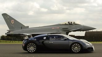 Episode 3 Bugatti Veyron vs. Typhoon Jet Fighter