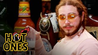 Episode 44 Post Malone Sauces on Everyone While Eating Spicy Wings
