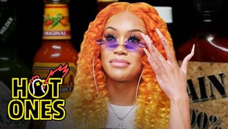 Episode 6 Saweetie Almost Tap Tap Taps Out While Eating Spicy Wings