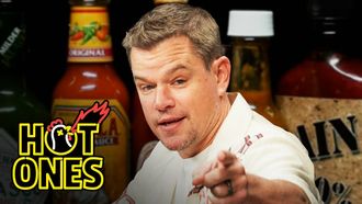 Episode 11 Matt Damon Sweats from His Scalp While Eating Spicy Wings