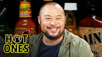 Episode 9 David Chang Sweats Like Crazy While Eating Spicy Wings