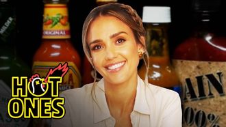 Episode 1 Jessica Alba Applies Lip Gloss While Eating Spicy Wings