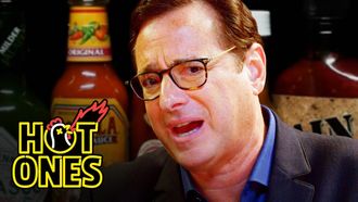 Episode 18 Bob Saget Hiccups Uncontrollably While Eating Spicy Wings