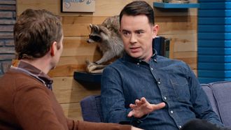 Episode 15 Colin Hanks Wears a Denim Button Down and Black Sneakers