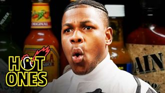 Episode 12 John Boyega Summons the Force While Eating Spicy Wings