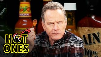 Episode 2 Bryan Cranston Fully Commits While Eating Spicy Wings