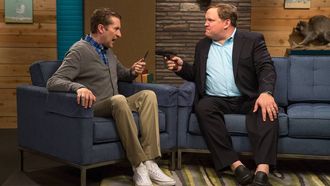 Episode 7 Andy Richter Wears a Suit Jacket & a Baby Blue Button Down Shirt