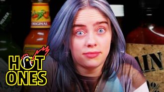 Episode 7 Billie Eilish Freaks Out While Eating Spicy Wings