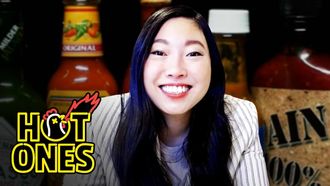 Episode 4 Awkwafina Gets Hot and Cold While Eating Spicy Wings