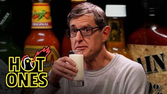 Episode 9 Louis Theroux Attacks the Shark While Eating Spicy Wings