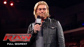Episode 15 Edge announce his retirement