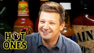 Episode 8 Jeremy Renner Goes Blind in One Eye While Eating Spicy Wings