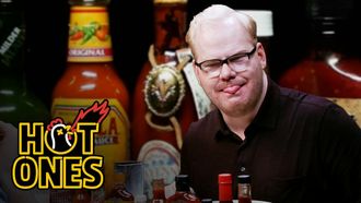Episode 13 Jim Gaffigan Rediscovers His Flop Sweat Eating Spicy Wings