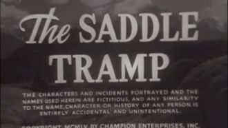 Episode 1 The Saddle Tramp