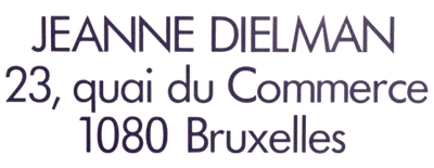 Jeanne Dielman, 23, quai du commerce, 1080 Bruxelles logo